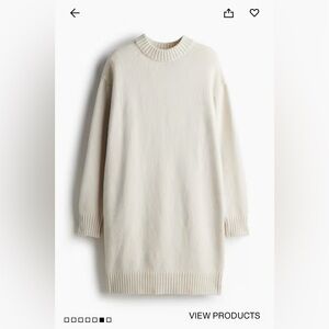 H&M Knit Dress in Light Beige. Size XL.
